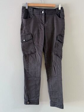 Karen Millen Ankle Snap Skinny Cargo Pants, Sz 4 EUC